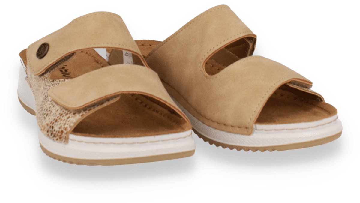 Mode-mania Dames Slipper | Beige | Maat: 37