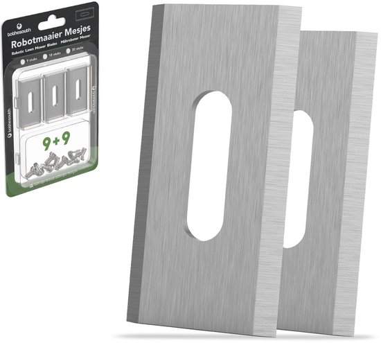 Lames de tondeuse robot universelles Endurance To the South® compatibles avec Gardena, Husqvarna, McCulloch, Yard Force, Segway, Garden Feelings, Cramer, ECOVACS, Ferrex et Florabest - Acier - 9 pièces