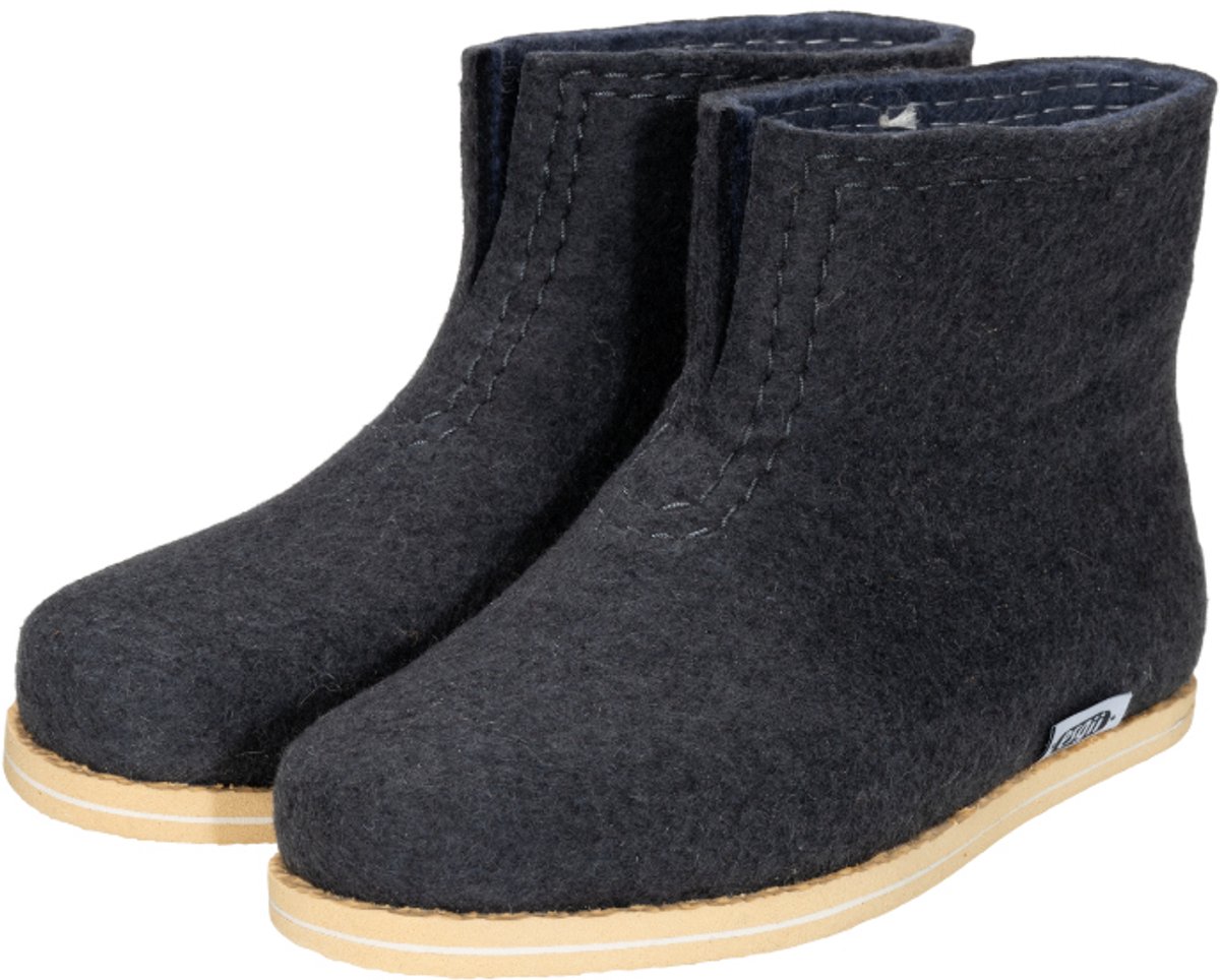 Vilten damesslof High Boots Garden Grey Colour:Donkergrijs / donkerblauw Size:37