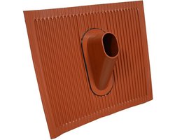Dakafdekking Aluminium - Geschikt voor Dakmontage - Rood