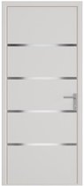 Bol.com Vente-unique Voordeur van aluminium H218 x L96 cm wit - Links openslaand - ISALINA aanbieding
