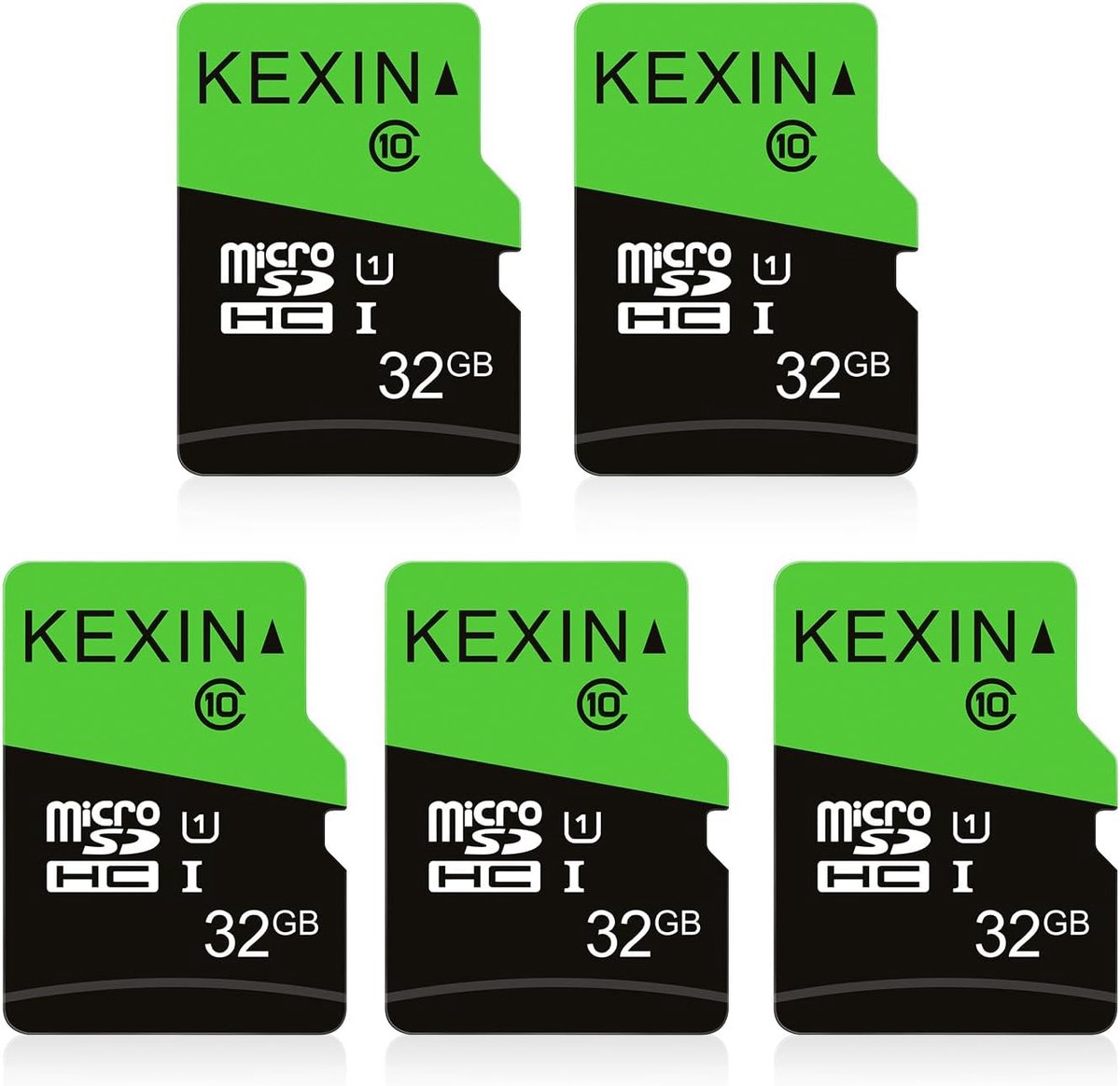 32 GB Micro SD-kaarten (5 stuks) - UHS-1 tot 80 MB/s, Geschikt voor Camera, Smartphones, Drone, Dashcam, Tablet