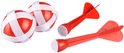Jeu De Fléchettes Avec Cible 60x50 Cm – 10 Balles Collantes Incluses – Pour Enfants Et Adultes – Jeu D’adresse En Famille
