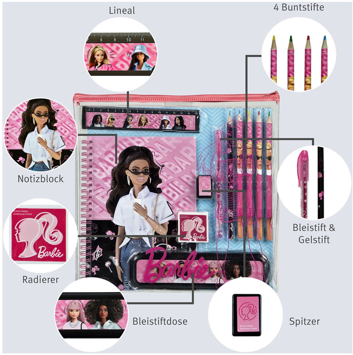 Notitie en Schrijfset Barbie