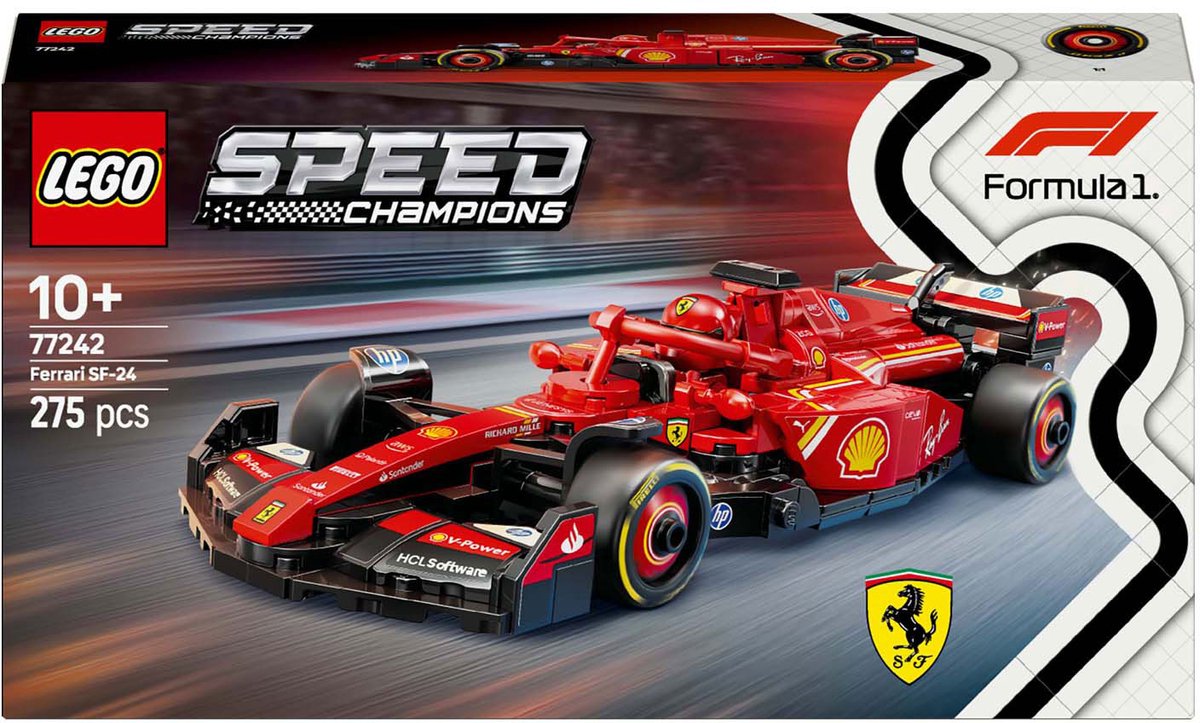 LEGO Speed Champions Ferrari SF-24 F1 Racewagen Set - 77242 — afbeelding 24