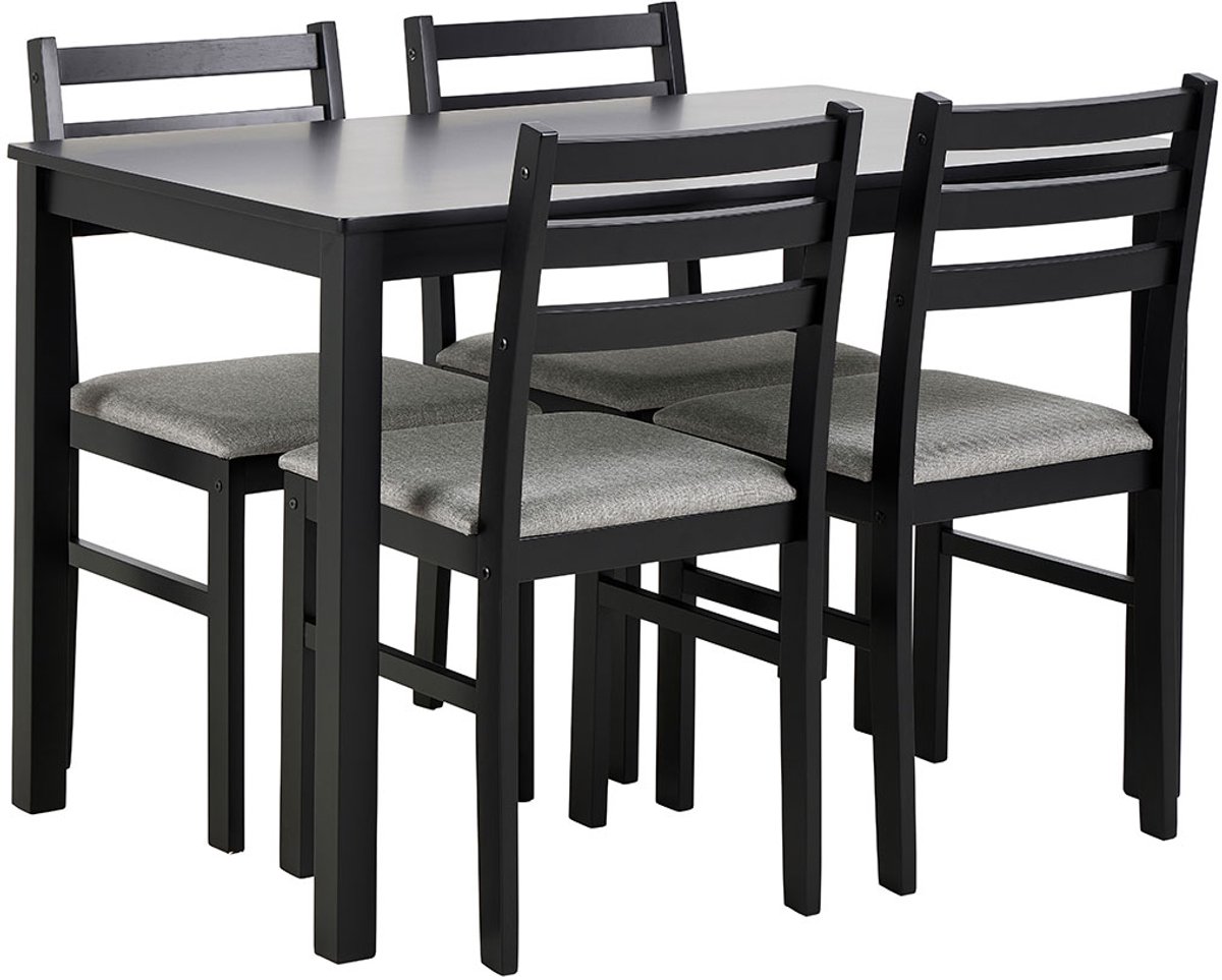 Giga Living Eettafel Lovund - Rechthoek Zwart - 110x70x74,5cm