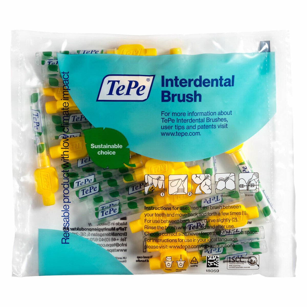 TePe Interdentale Ragers Original 0,7 mm Geel - 6 x 20 stuks - Voordeelverpakking