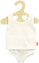 Slip et chemise de poupée blanc, 20-25 cm Merk: Heless