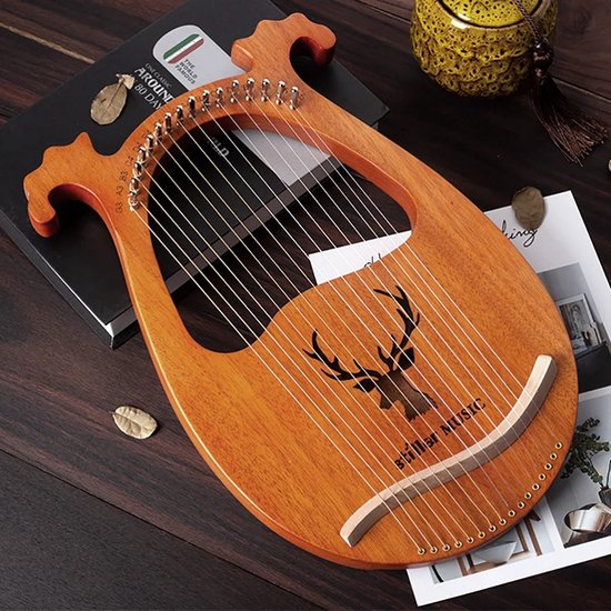 Lyra Harp 16 Snaren Snaarinstrument Lierharp Met Stemgereedschap Voor Beginners (Color : 8