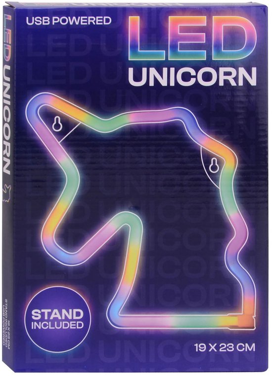 Eenhoorn Regenboog Lamp met USB