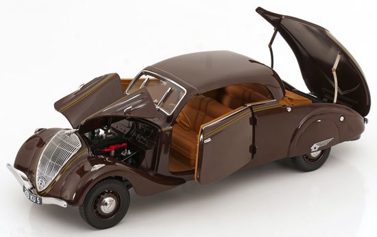 Miniature Peugeot 402 Eclipse Norev 1/43 – Rouge – 1937 – Collection Neuve