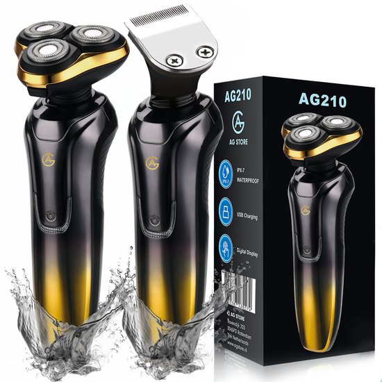 AG210 Scheerapparaat Mannen- Met Trimmer - Nat en droog - - AG210 - €35,00