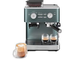 KitchenAid Halfautomatische Espressomachine - Ingebouwde koffiemolen, kantelbaar stoompijpje, 15 bar pomp en drukmeter - Juniper