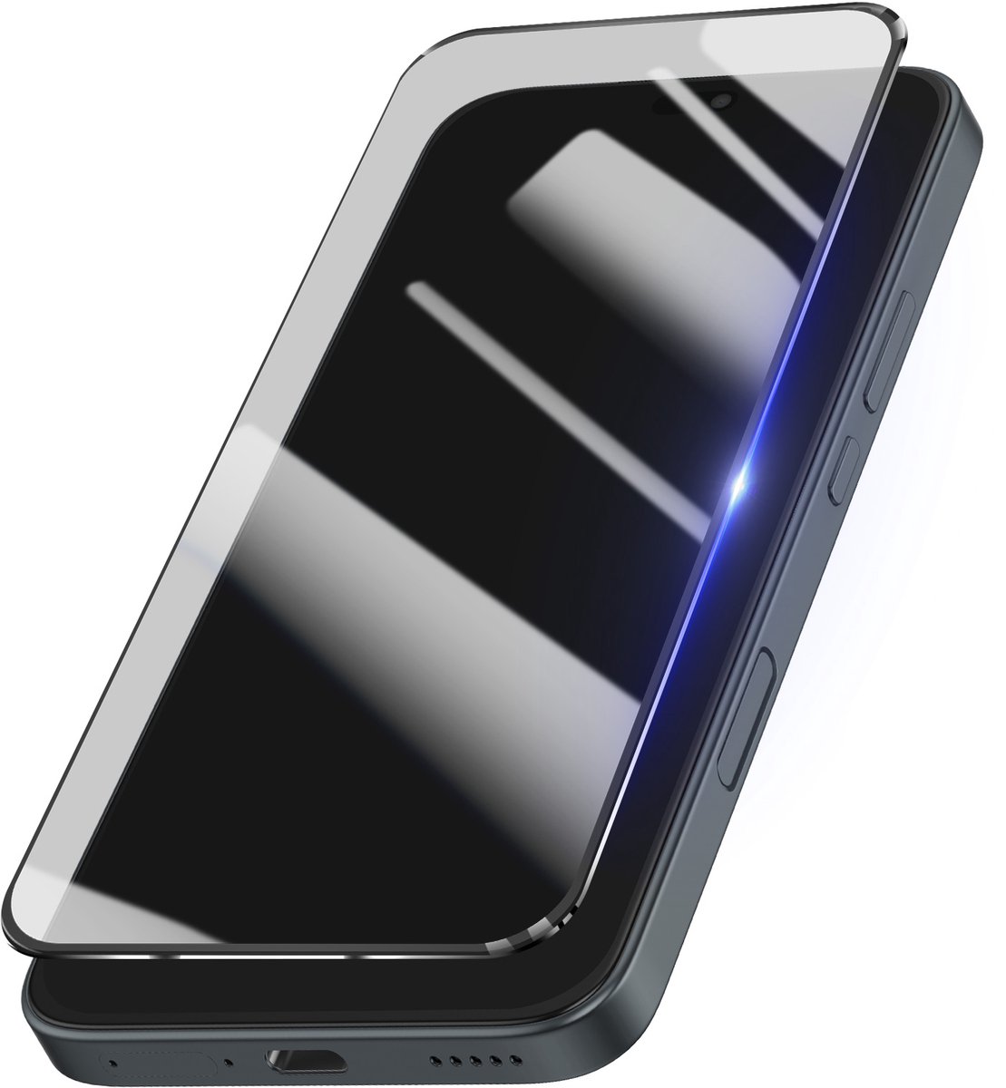 Dux Ducis, Gehard glas voor Honor 400 Lite hardheid 9H Antisporen Afgeschuind, Zwart