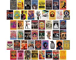 Trankielo - Esthetische Foto's Muurcollage Set - 50 Stuks Muziektheater Kunst Posters voor Indie Kamer Decoratie