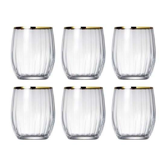 Salt&Pepper Whiskyglas 0,30l set/6 Romance Gold Rim