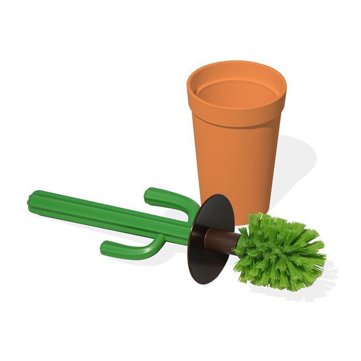Orange toilet sales brush