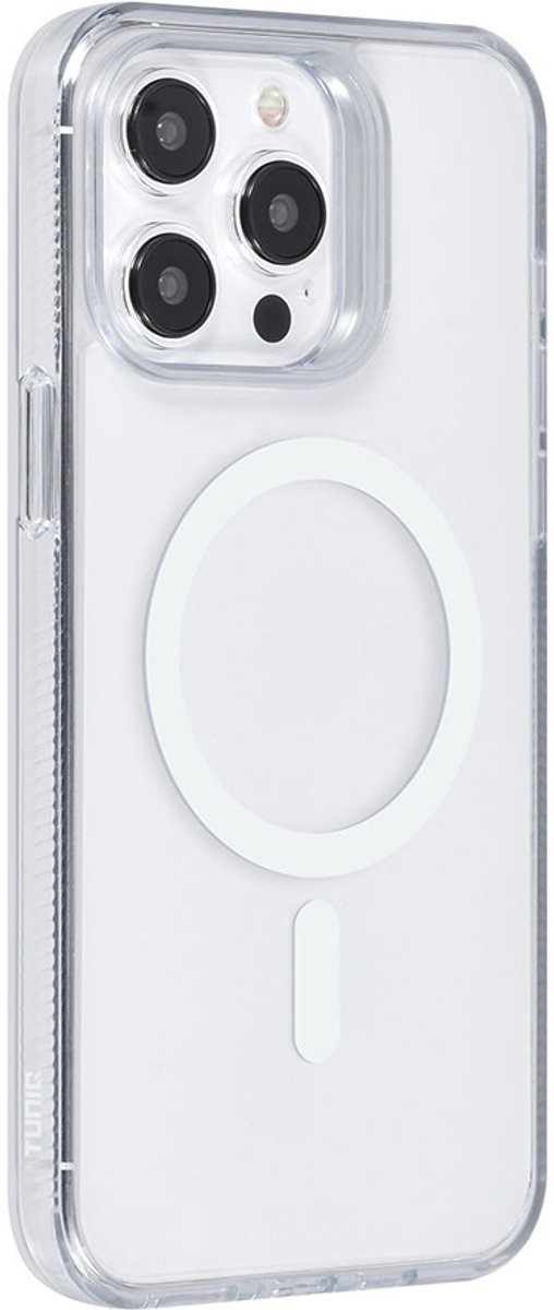 TUNIQ telefoonhoesje voor Apple iPhone 14 Pro Max - MagSafe siliconen backcover - Wit