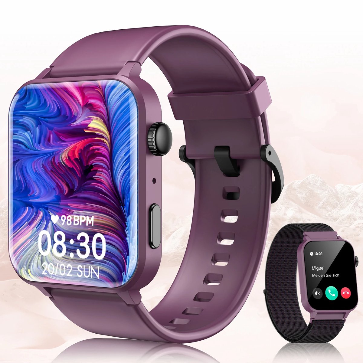 GPS Horloge Kind - Tracker - Smartwatch - Paars