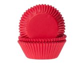 House of Marie Cupcake Vormpjes - Baking Cups - Red Velvet Rood - pk/50