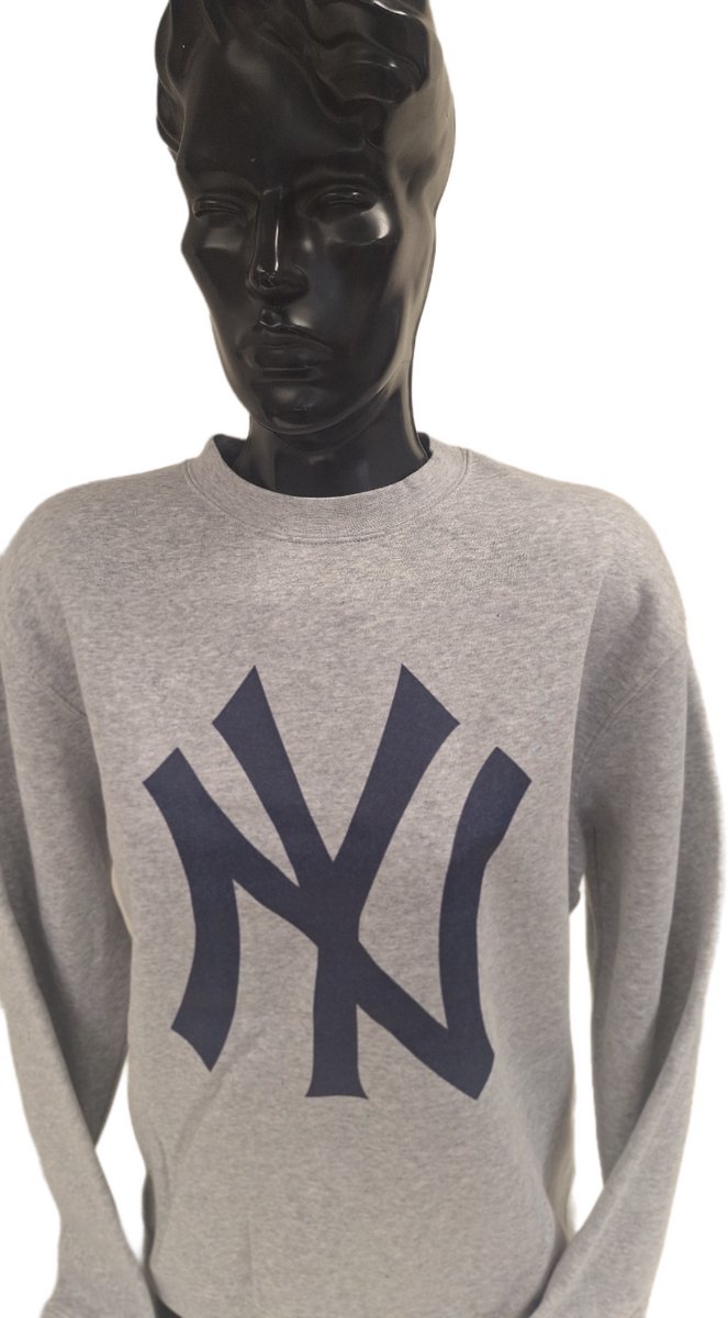YANKEES-CREWNECK-HONKBAL-GREY- L