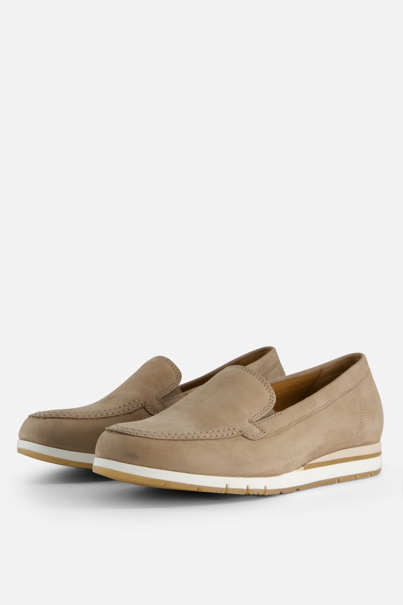 Gabor Instappers beige Nubuck - Maat 40