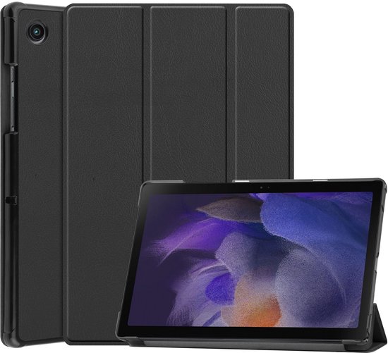 Cazy Tablet Hoes geschikt voor Samsung Galaxy Tab A8 - TriFold Bookcase - Zwart