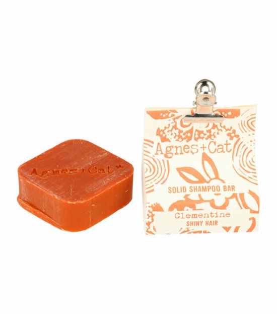 Agnes + Cat Shampooing Solid en barre Clémentine