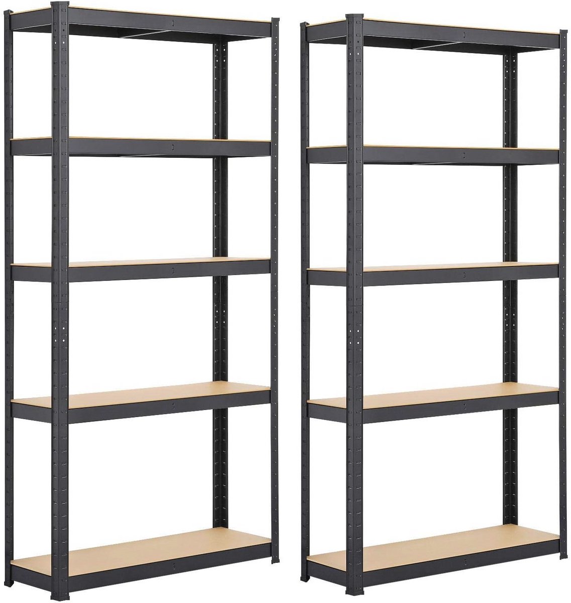 Set van 2 stevige rekken voor zware lasten – 180 x 90 x 30 cm – Perfect voor opslag en organisatie