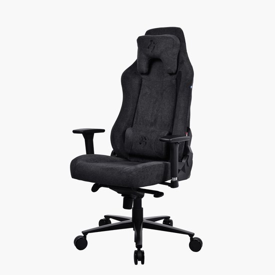 Arozzi Vernazza Gaming Stoel – SoftFabric – Ergonomisch & Verstelbaar – Zwart (Pitch Black)
