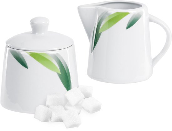 Koffie-aanvulset melkkan & suikerpot Siena
