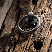 Meubel Knop - TORRO 48x64x20mm - Kleur ijzer antiek - Landhuis Stijl