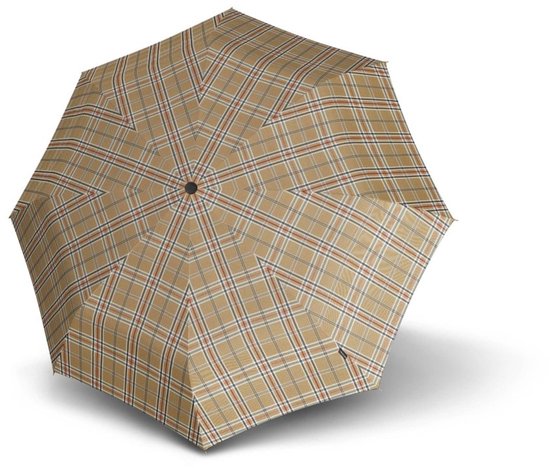 Knirps Parapluie T.200 Medium Duomatic Check Beige
