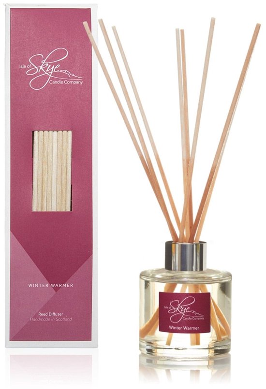 Kerst in huis met de  enige echte Winter Warmer | Reed Diffuser | Gaat zeer lang mee, minimaal 10 weken | Uitsluitend etherische oliën | Made in Scotland