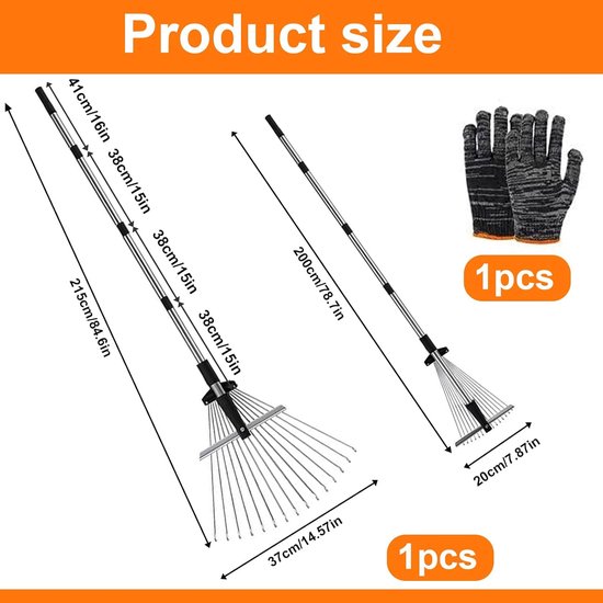 Ibenzoa® Robuuste Tuinbladvergruizer met Uitneembare Metalen Steel en Ergonomische Beschermerhandschoenen van Ibenzoa — afbeelding 4