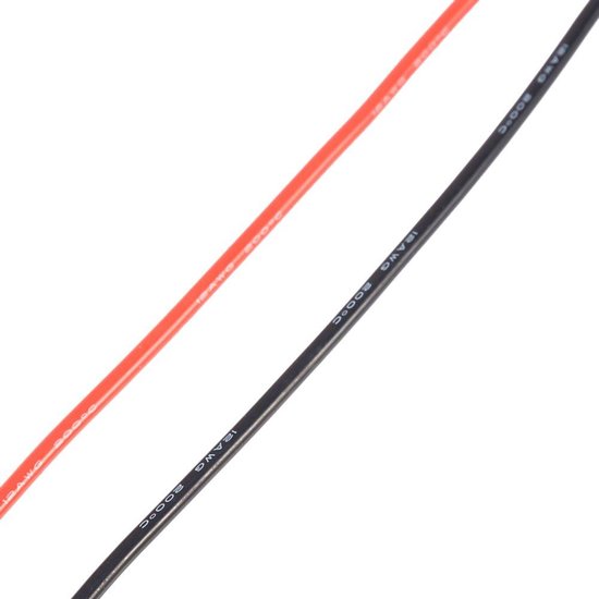 Siliconendraad meeraderig 26AWG 0,5mm 2 meter - rood