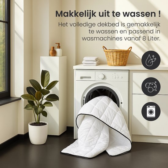 Sleep Comfy - Série White Soft - Dekbed toute l'année| 140x200 cm - 30 jours d'essai de sommeil - Dekbed anti-allergique - Dekbed simple - Couette d'été & Couette d'hiver