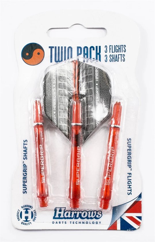 Harrows supergrip twin pack flight/shaft van Harrows — afbeelding 3