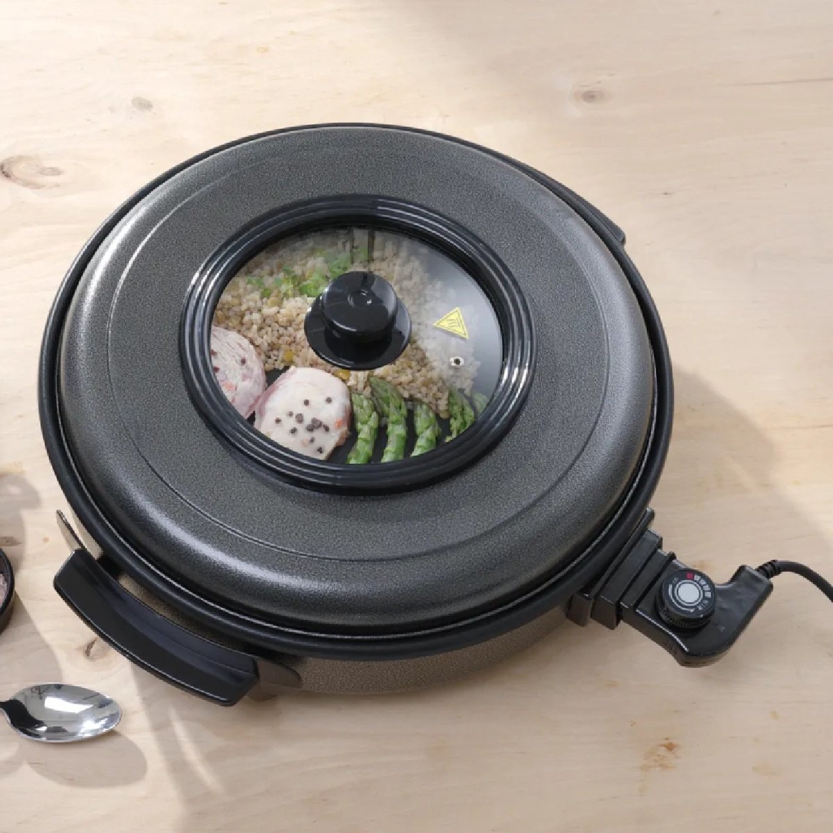 Partypan, Hendi, Hapjespan 550x60mm, 230v/1600w, ø620x(h)170mm