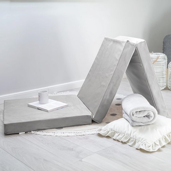 Opvouwbare Gastenmatras 195 x 65 cm - Comfortabele Vloermatras Met Afneembare Ecologische Hoes — afbeelding 2