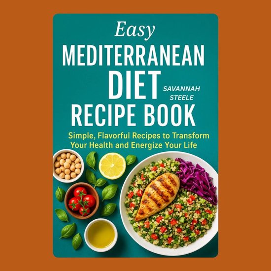 Easy Mediterranean Diet Recipe Book for Beginners - cover