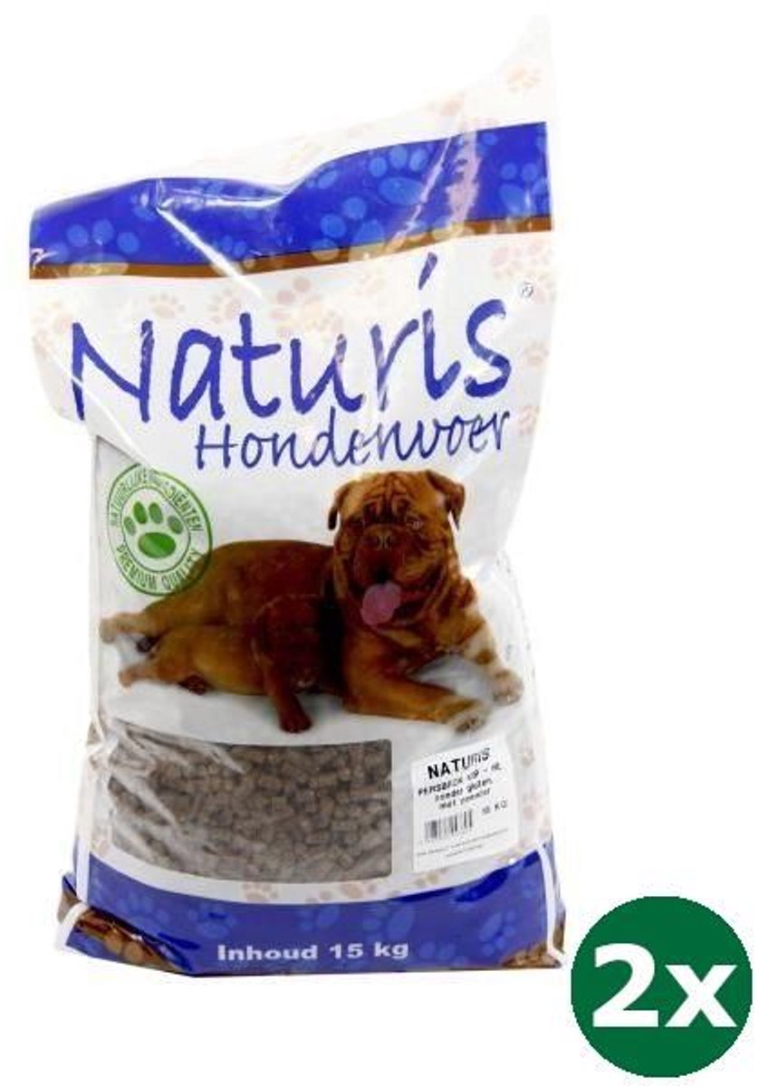 Naturis 2x15 kg Naturis brok geperst high energy kip hondenvoer