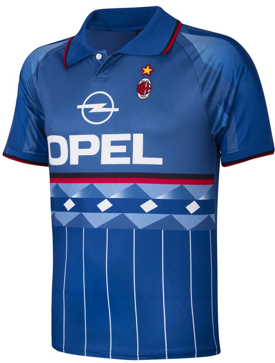 COPA - AC Milan 1996 - Retro Voetbalshirt - Heren - Blauw - XL