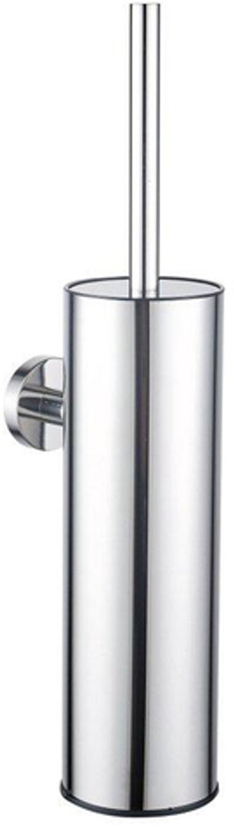 FugaFlow Efficiente Acces toiletborstelhouder - gesloten model - wand - rond - chroom -