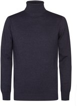 Petrol Industries Heren Coltrui - Regular Fit Trui - Truien - Pullover - Blauw - Maat XXL