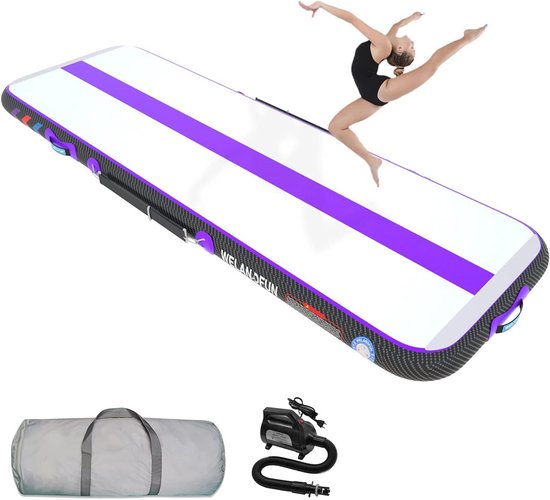 JOOLOOG Luchtdroogmat, opblaasbare gymnastiekmat, 2 m, 10