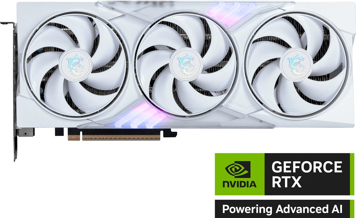 MSI NVIDIA GeForce RTX 5060 TI GAMING TRIO OC WHITE - Videokaart - 16GB - GDDR7 - PCIe 5.0 - 1x HDMI 2.1 - 3x DisplayPort 2.1