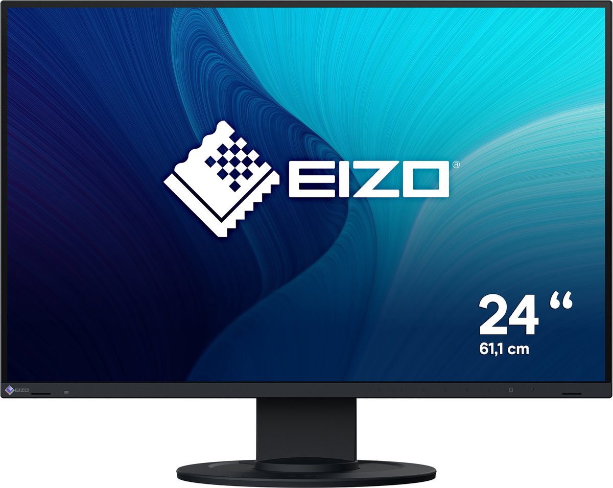 EIZO FlexScan EV2410R-BK computer monitor 61,2 cm (24.1") 1920 x 1200 Pixels WUXGA LCD Zwart