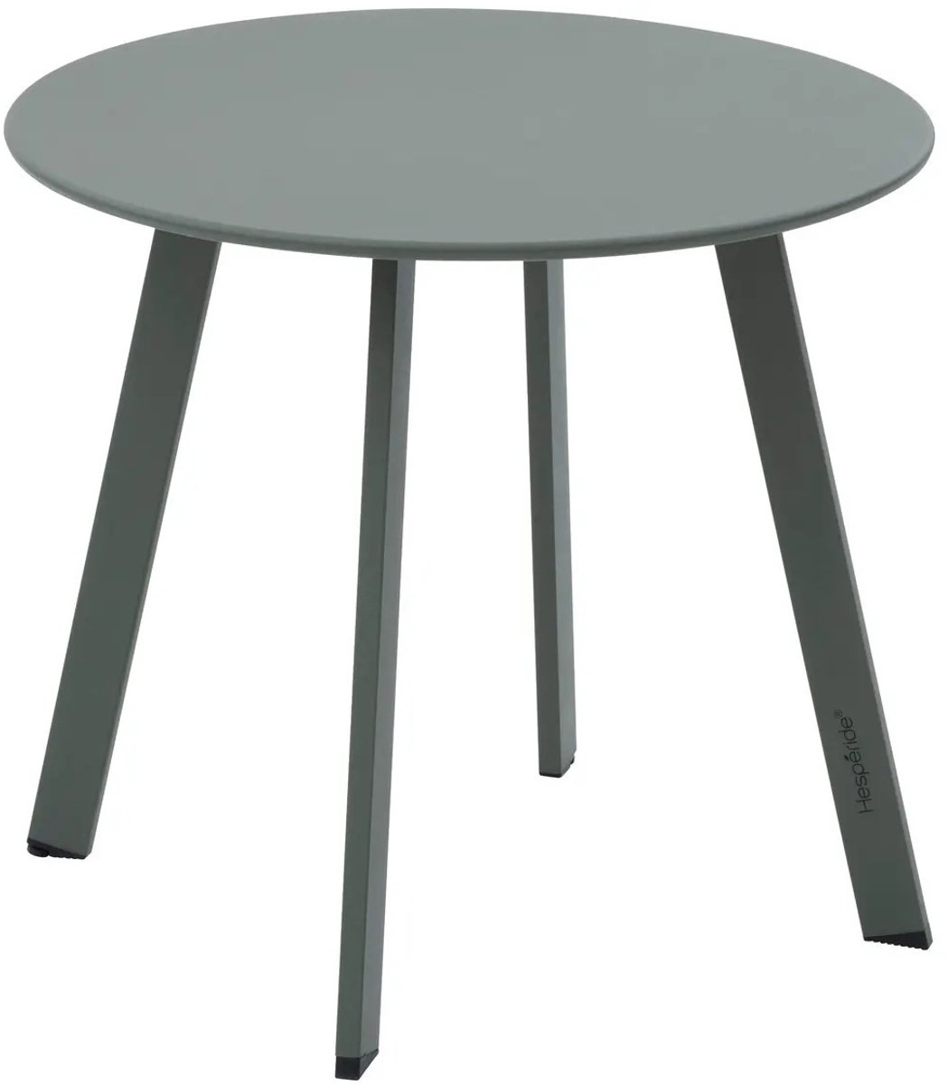 Hesperide Bijzettafel/tuin tafel Saona - metaal - groen - D50 x H45 cm - voor buiten