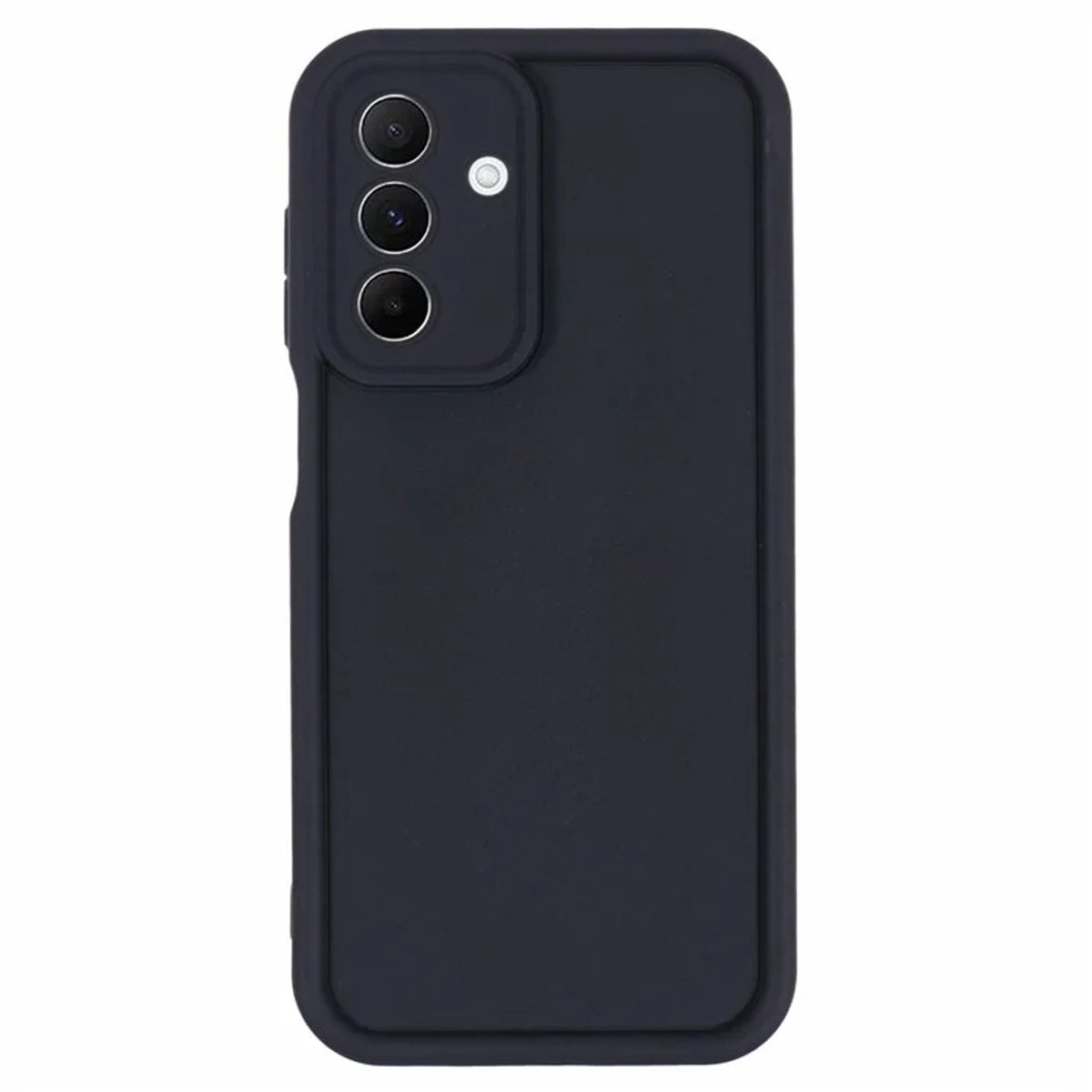Hoesje voor Samsung Galaxy A26 - Phonesta Grooved Silicone Back Cover - Zwart